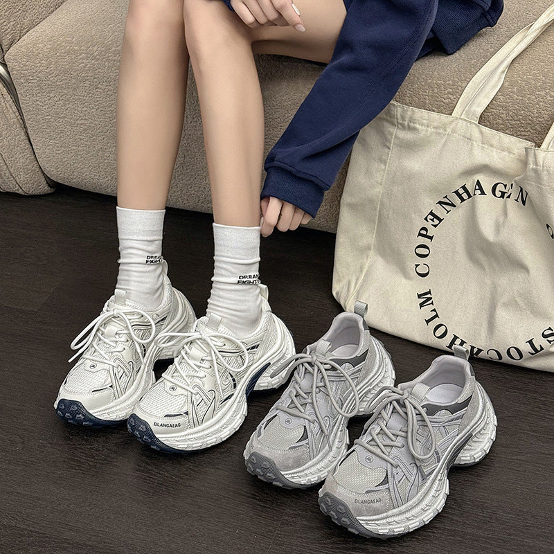 Women's Korean Style Street Niche Durian Retro Women's Sports Shoes