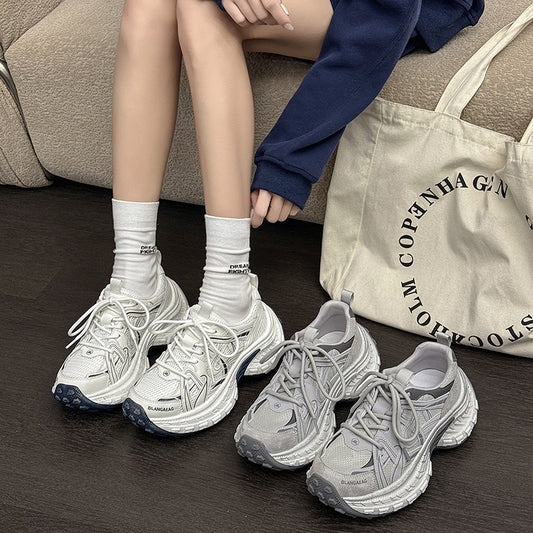 Women's Korean Style Street Niche Durian Retro Women's Sports Shoes