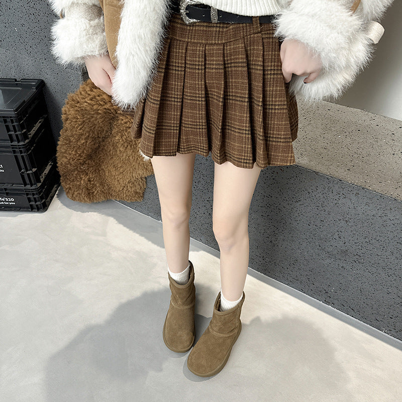 Women's Winter Fleece-lined Thickened Waterproof Minus Platform Ankle Snow Boots