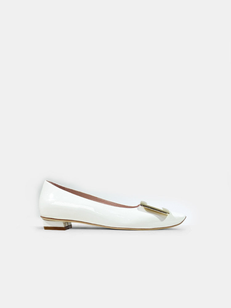 Women's Patent Low Classic Square Head Office Commute Women's Fashion Shoes