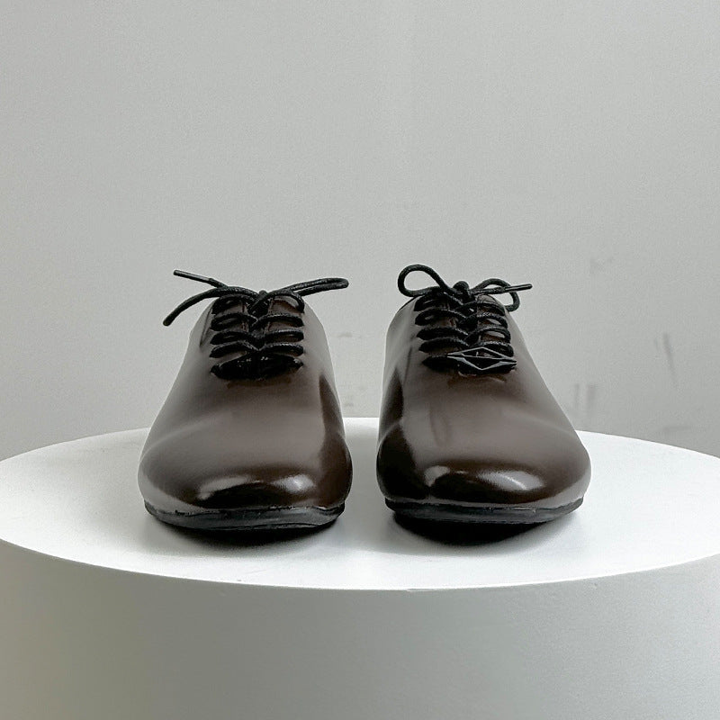 Men's Business Formal Wear Thin Commuter British Style Men's Casual Leather Shoes