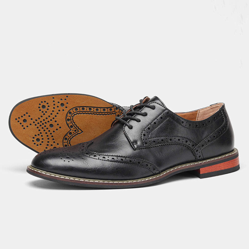 Men's Classic Brogue Business Formal Wear Wedding Casual Shoes