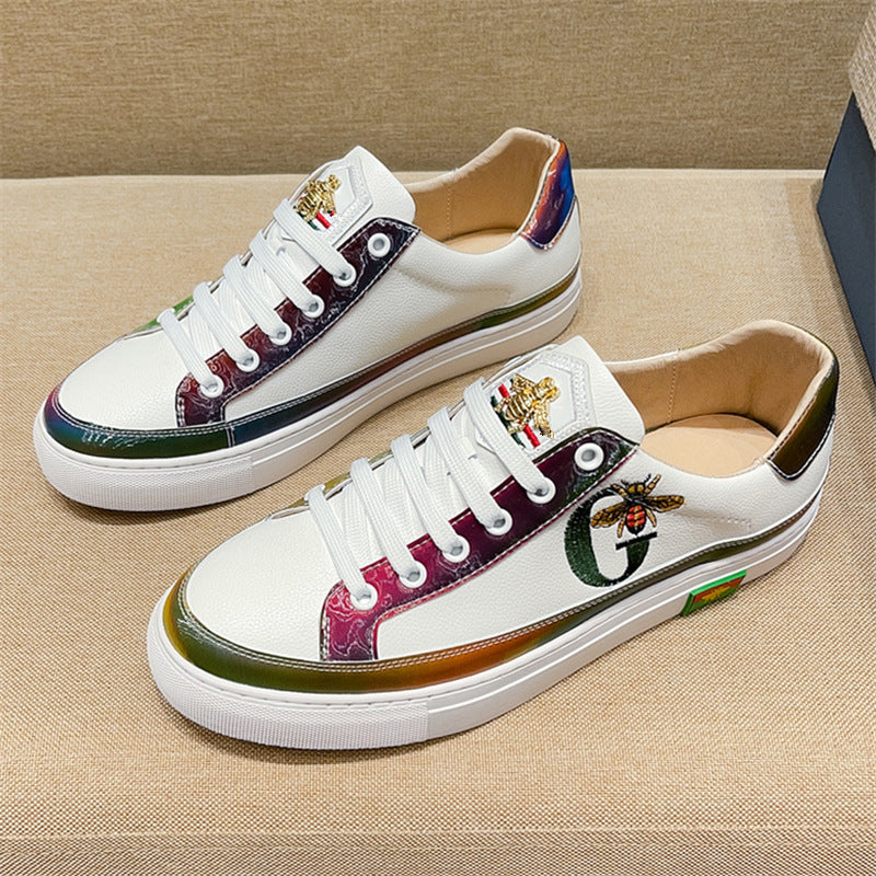 Women's & Men's High Version Embroidered Quality Little Bee Sneakers