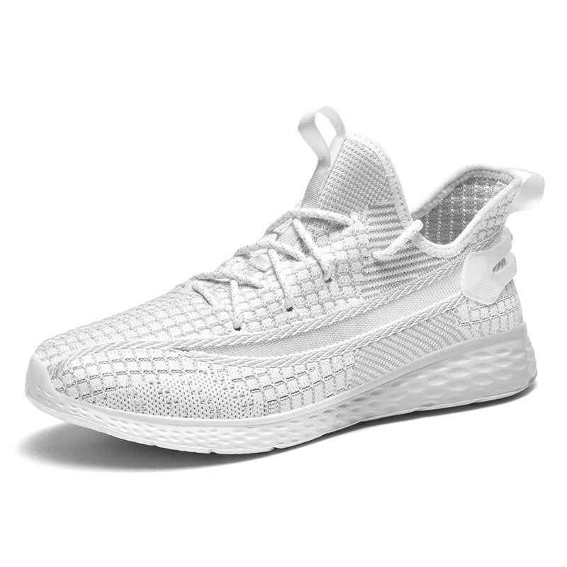 Women's & Men's Plus Size Flying Woven Breathable Mesh Sneakers