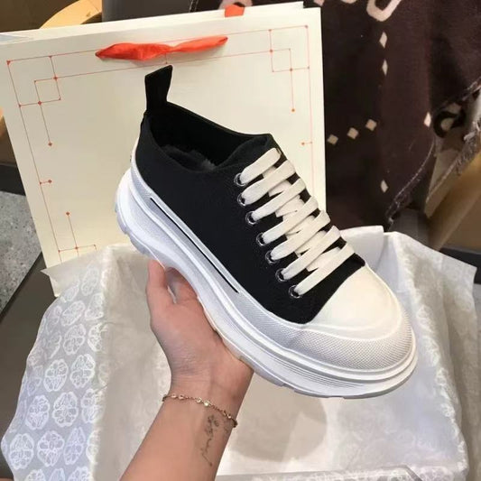 Women's Gao Ding Platform Height Increasing Couple Women's Canvas Shoes
