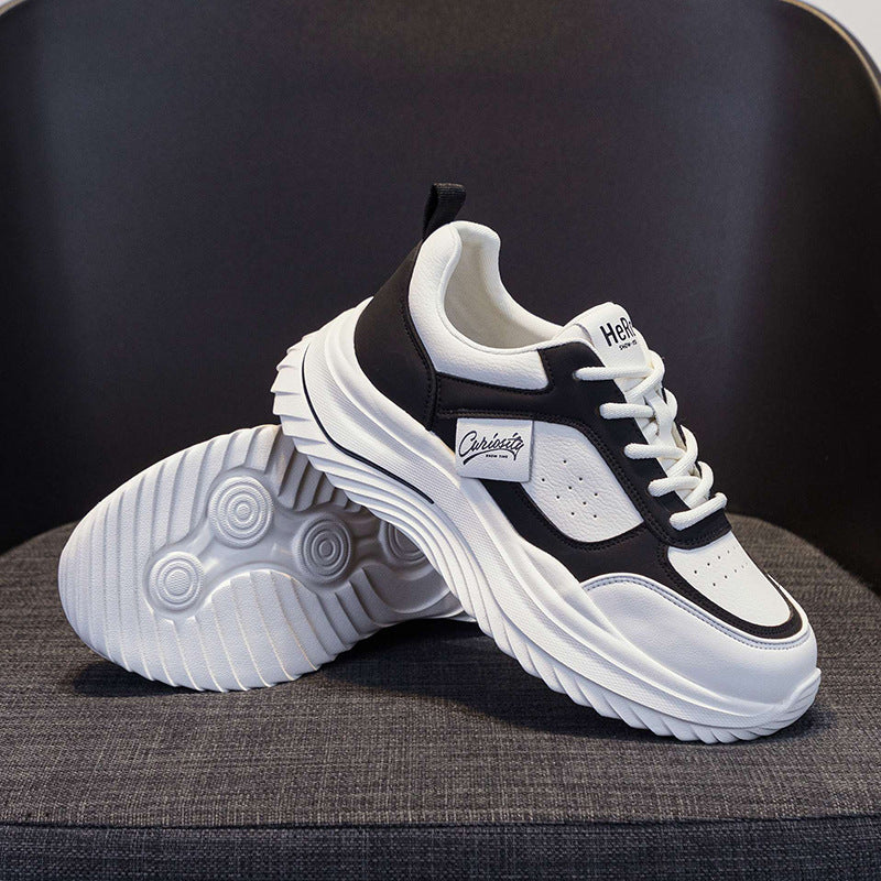 Spring Thick Bottom Increased White Female Sneakers