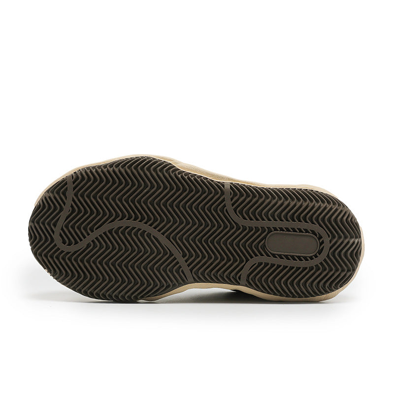 Three Bars Niche Shell Toe Dissoed Thick Sole Height Sneakers