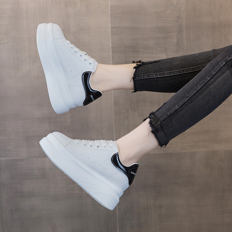 Women's Height Increasing Insole Mcqueen White Autumn Women's Casual Shoes
