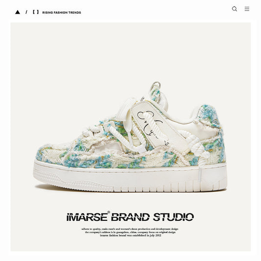 Women's & Men's Destruction Aesthetic Series Designer Model Classic Style Bread Men's Board Shoes