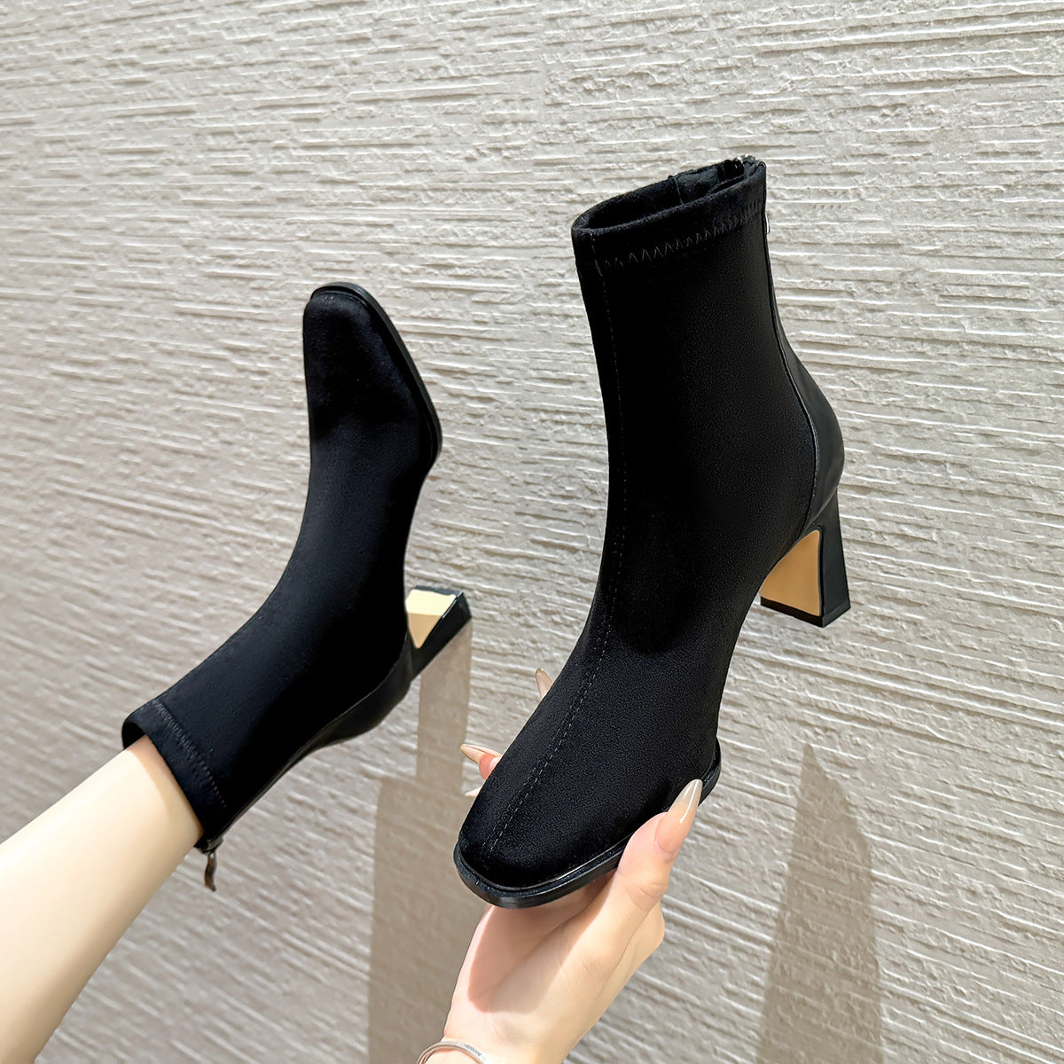 Women's Korean Style Fashionable Winter Female Skinny Chunky Women's Fashion Shoes