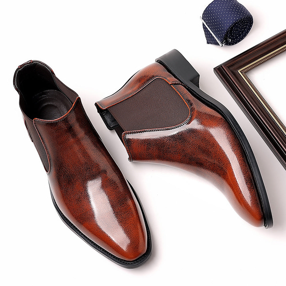 Men's British Style Martin Slip-on Plus Size Boots