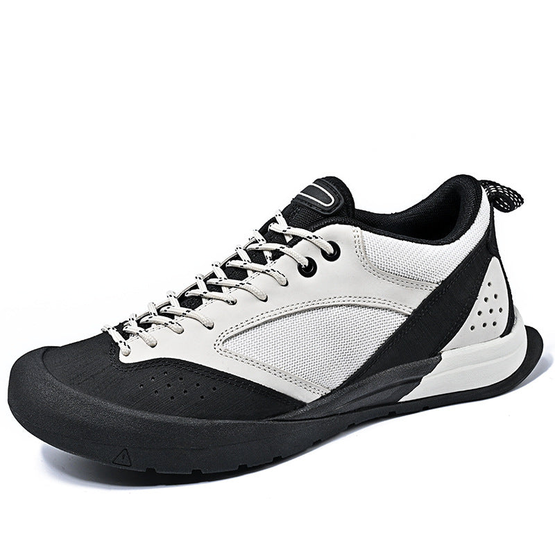 Women's & Men's First Layer Cowhide Soft Bottom Hiking Lovers Outdoor Casual Shoes