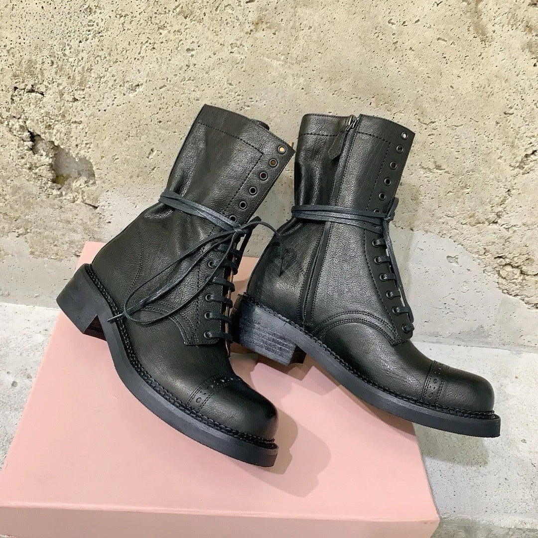 Women's Martin For Height Increasing Knight British Style Boots