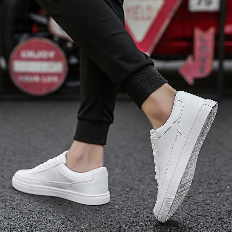 Men's White Korean Style Trendy Wild Youth Leisure Sneakers