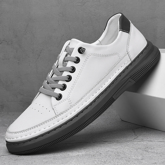 Glamorous Men's White Flat Fashionable Green Casual Shoes