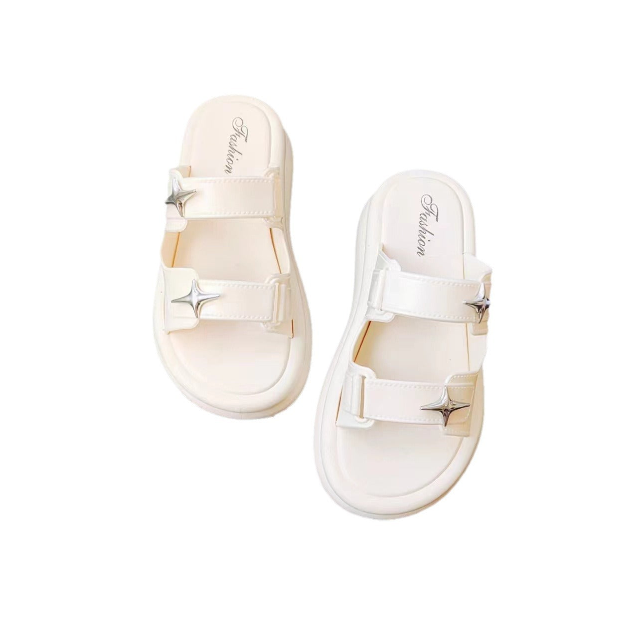 Women's Fashion Cross Star Double Strap Summer Outdoor Sandals