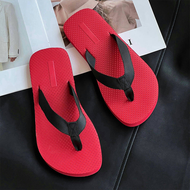 Women's Style Flip-flops Black Foam Outsole Hollow Cotton Women's Casual Shoes