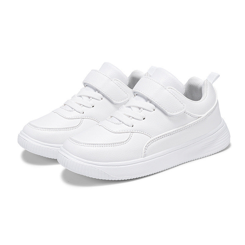 Children's Medium Large Running Black Boy's White Kid's Sneakers