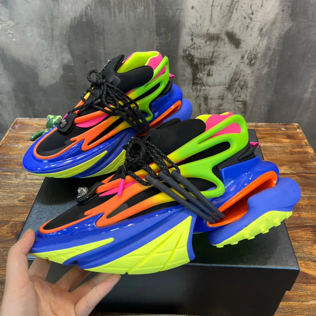 Women's & Men's Spaceship Space Couple Platform Heightened Daddy Men's Sports Shoes