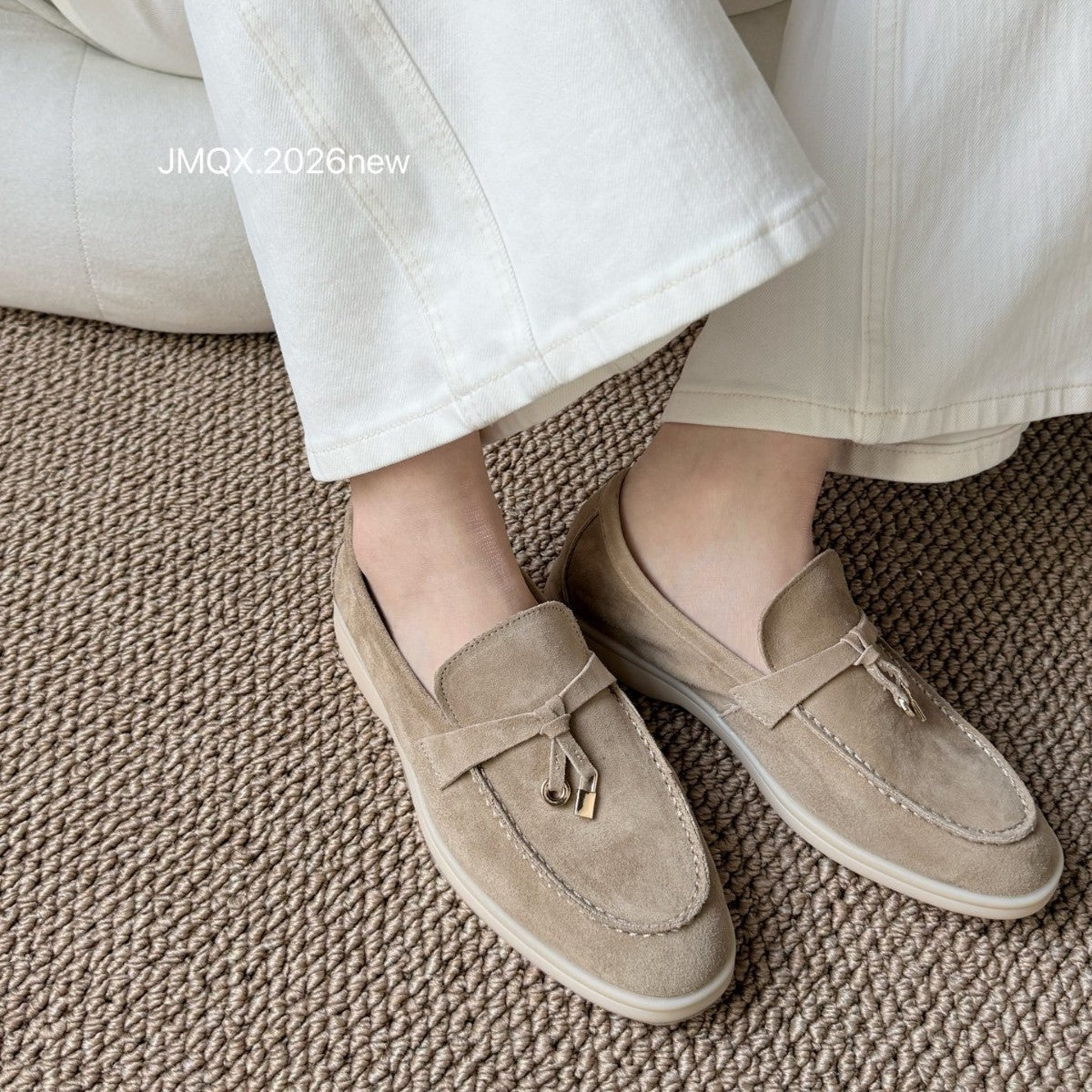 Style Genuine Retro Pumps Female Soft Bottom Spring Flat Loafers