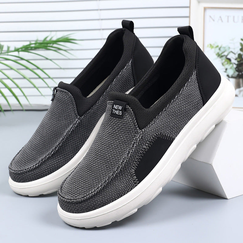 Men's Live Broadcast Fashion Dad Slip-on Old Men's Shoes