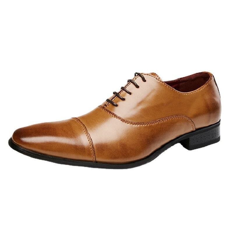 Men's Genuine Formal Wedding Oxford British Leather Shoes