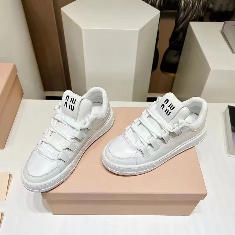 Women's High Version White Early Spring Board Versatile Women's Casual Shoes