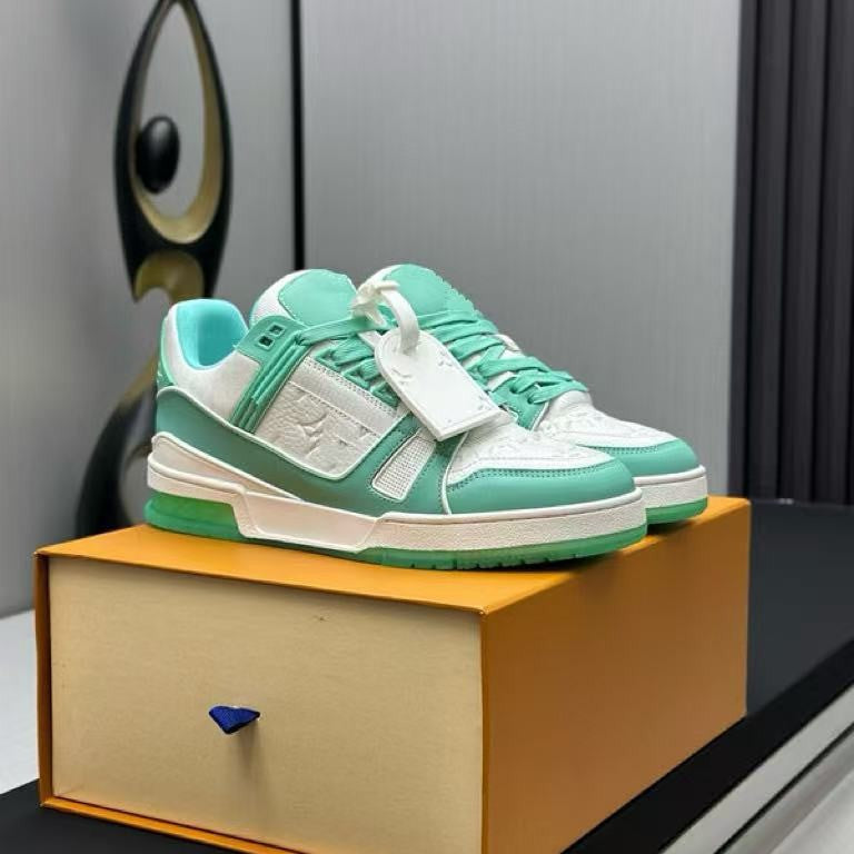 Women's & Men's Printed Light Luxury Rubber Outsole Couple Sneakers