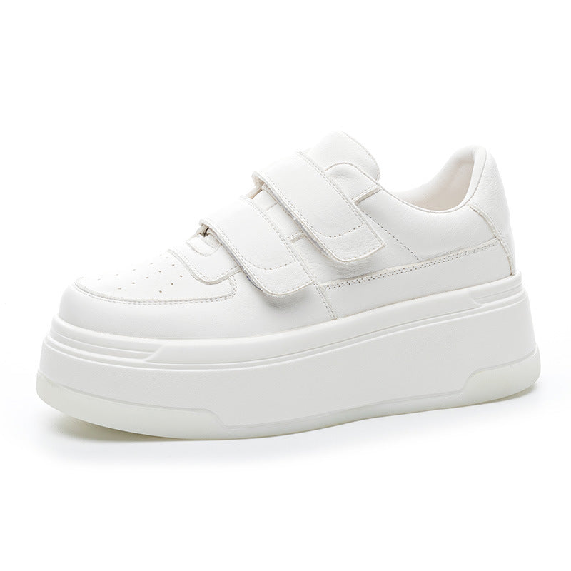 Women's Thick-soled White Spring Small Height Increasing Women's Casual Shoes