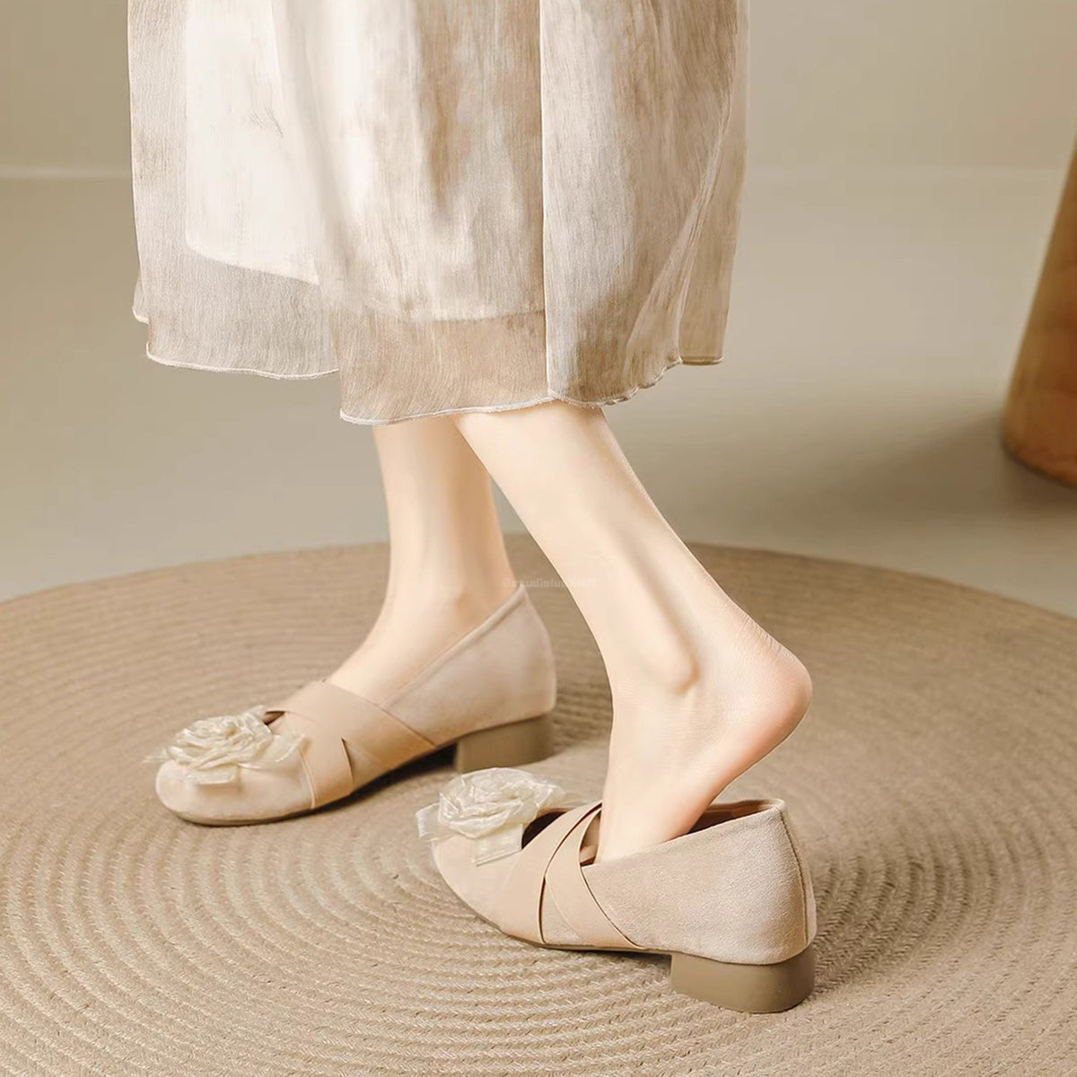 Cross Strap Ballet Female Small Height Women's Fashion Shoes