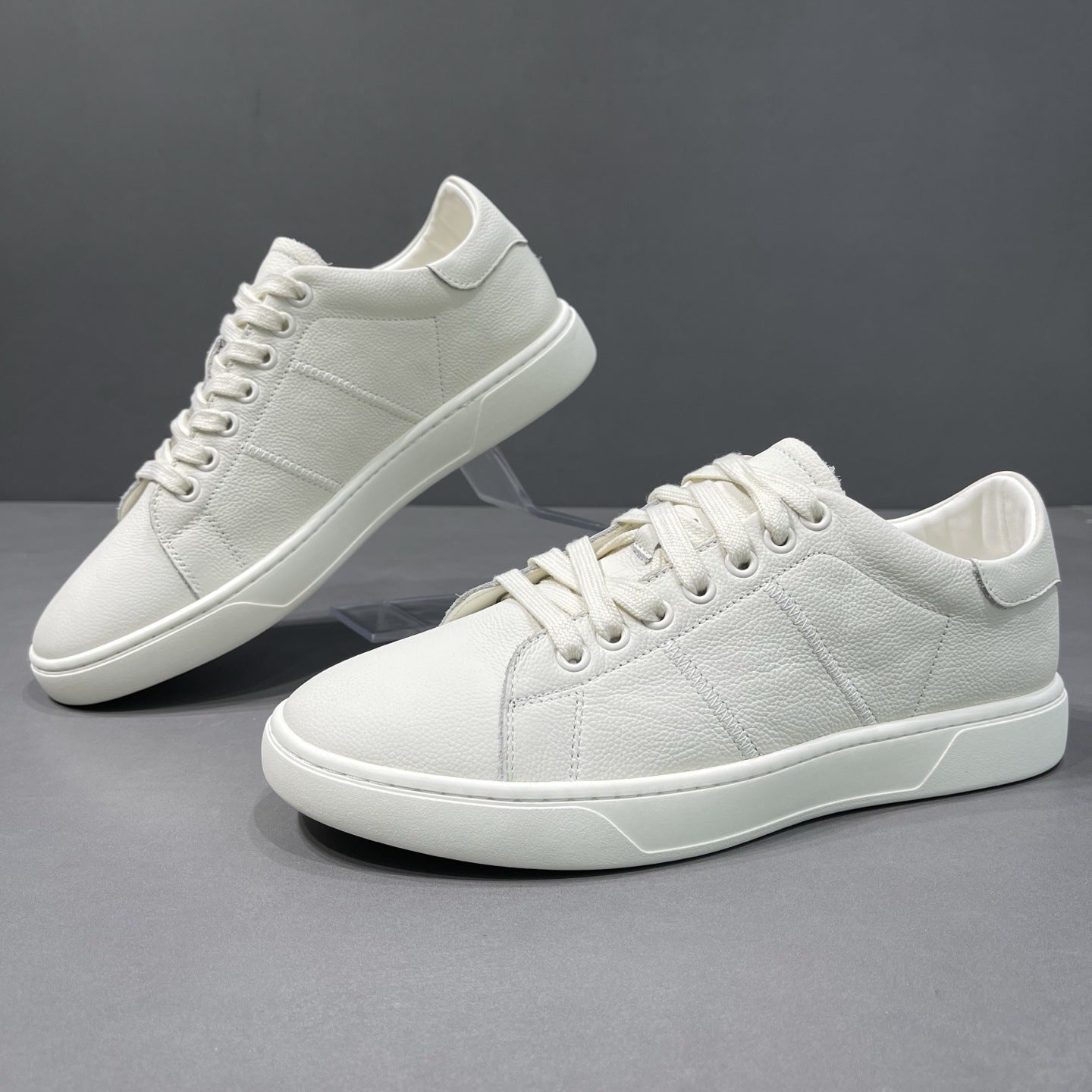 Men's Autumn Breathable White Flat Trendy Sports Men's Board Shoes