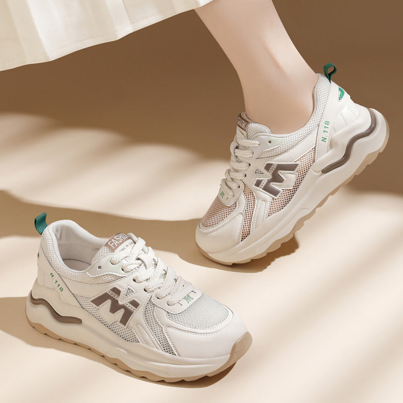 Women's Sports White Spring Fashion Dad Summer Sneakers