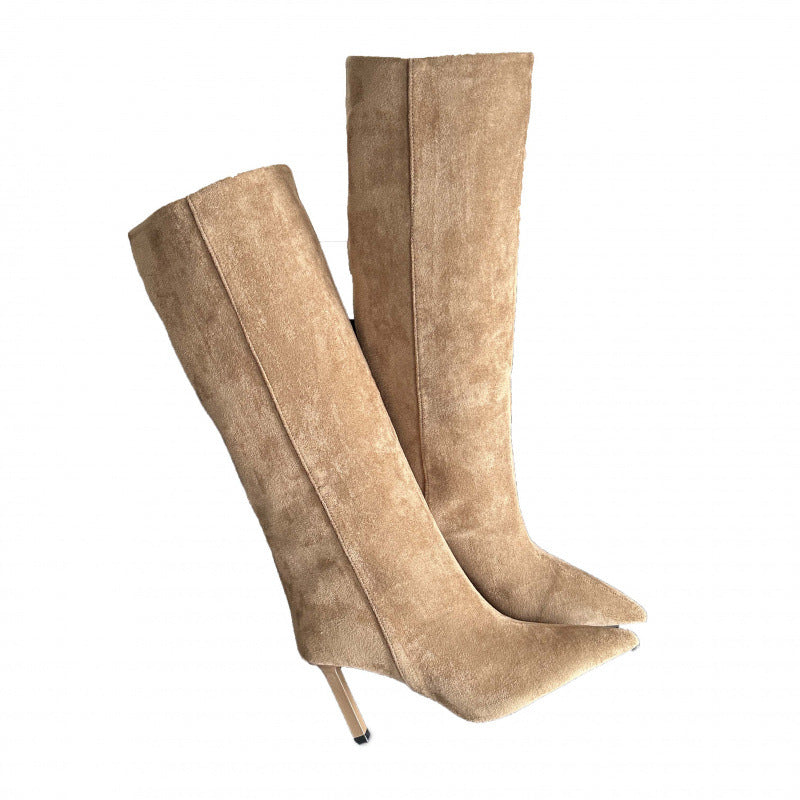 Women's Pointed Toe High Style Stiletto Long Below Heels