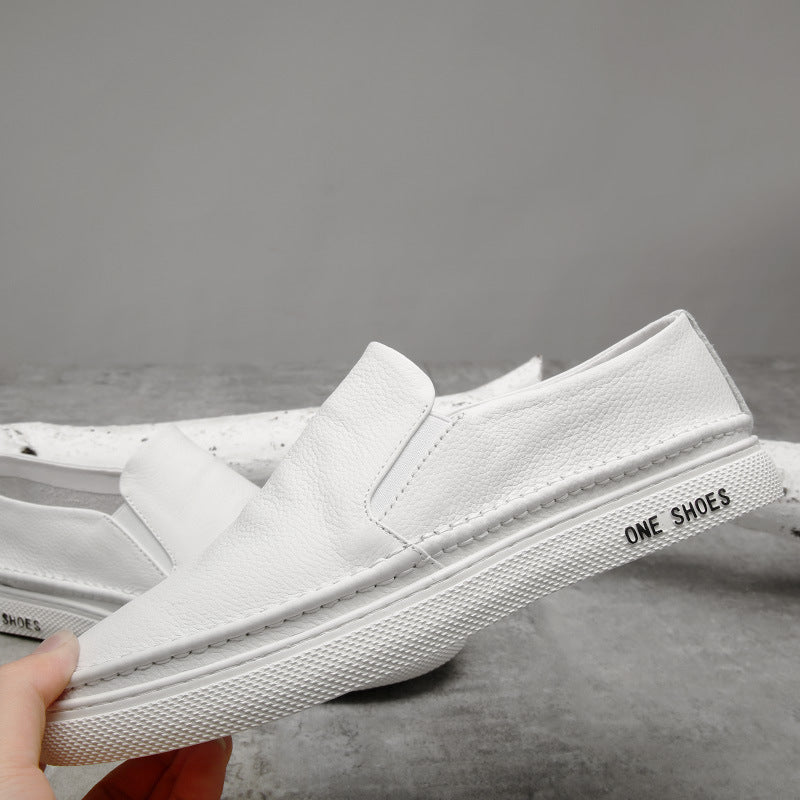 Men's Breathable Genuine Soft Bottom Slip-on Lofter Sneakers