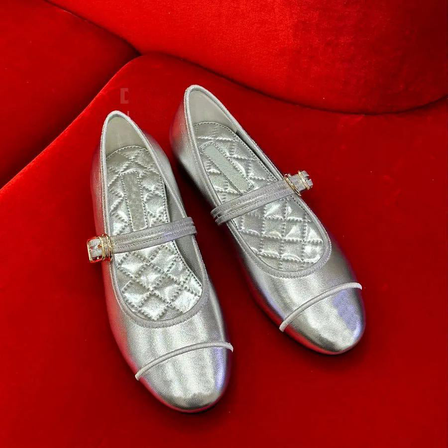 Style Genuine Strap Ballet Female Vintage Low-cut Mary Women's Casual Shoes
