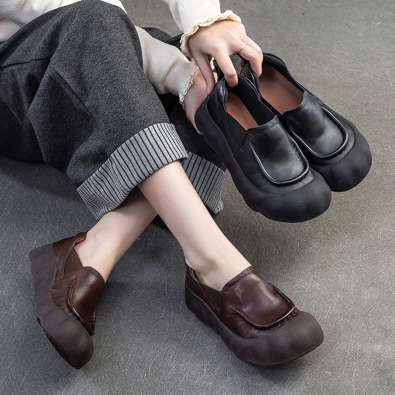 Women's Shu Thick Bottom Ugly Cute Big Head Pumps Women's Shoes