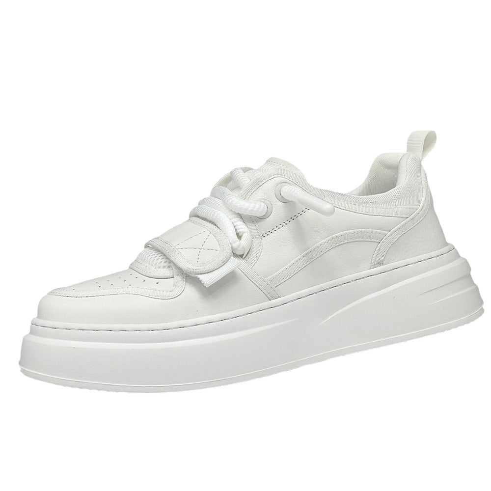 Men's First Layer Cowhide Breathable Board Fashionable Casual Shoes