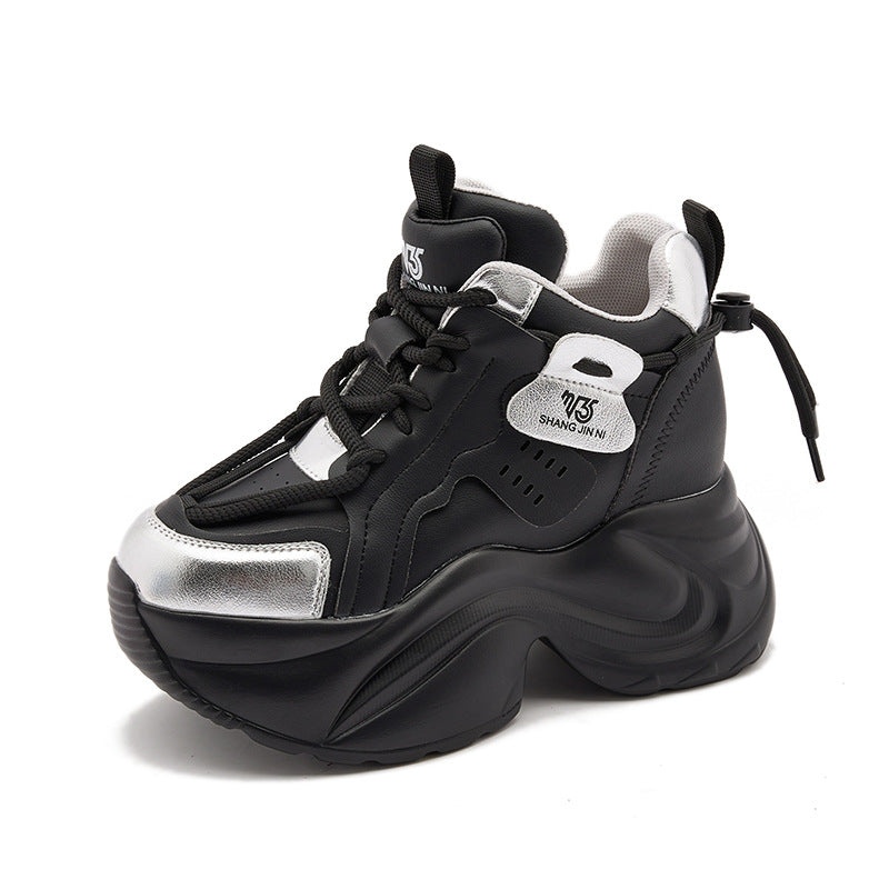 Women's & Men's Platform Dad Leisure Trendy Small Height Sneakers