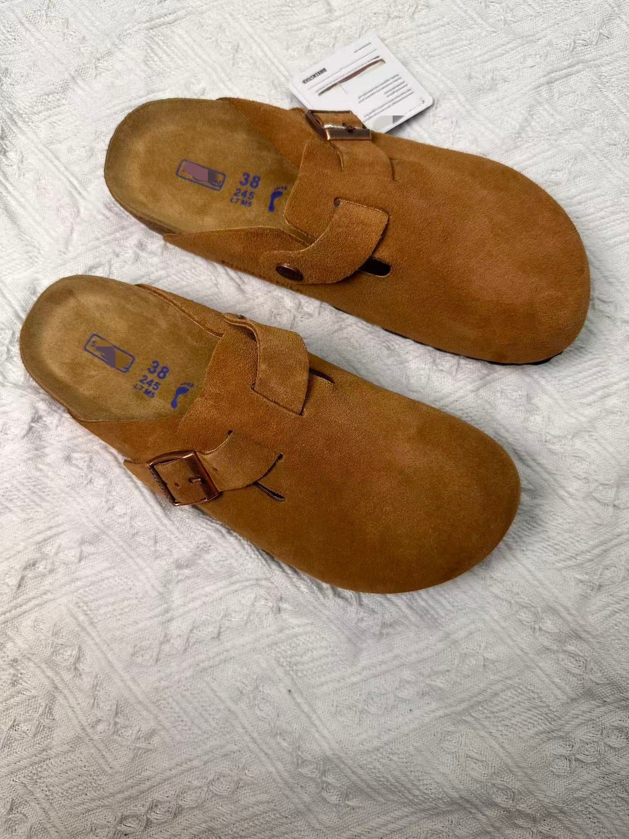 Women's & Men's Genuine Cork Closed Toe Fashion Outdoor Slippers