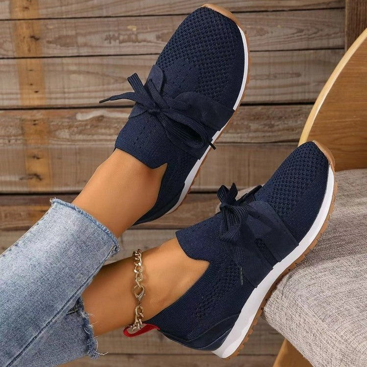 Women's Summer Plus Size Leisure Thin Solid Color Casual Shoes