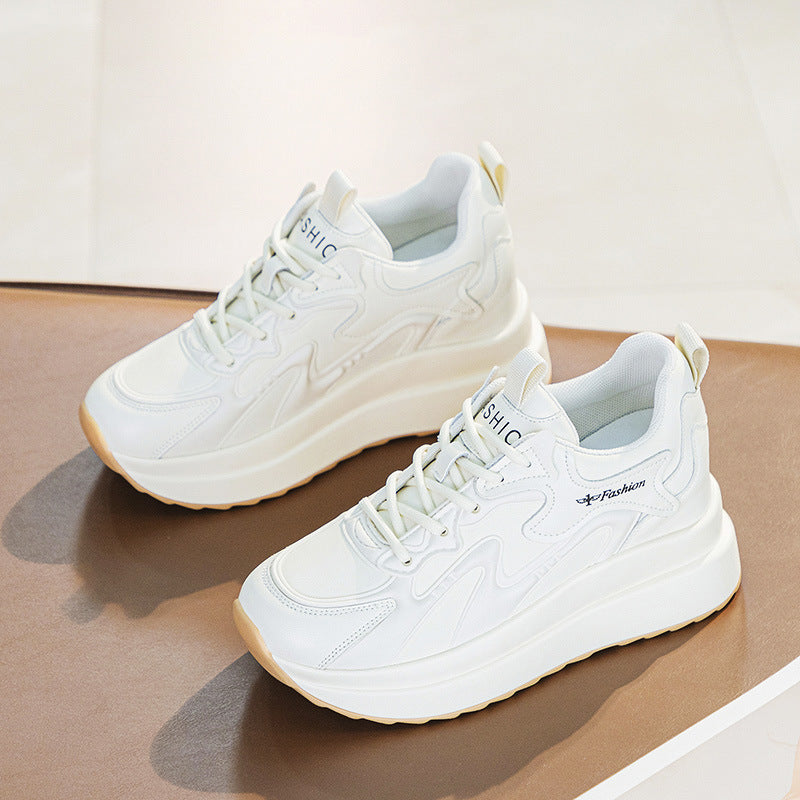 Women's Increasing Insole Dad Breathable Skateboard Thick Women's Casual Shoes