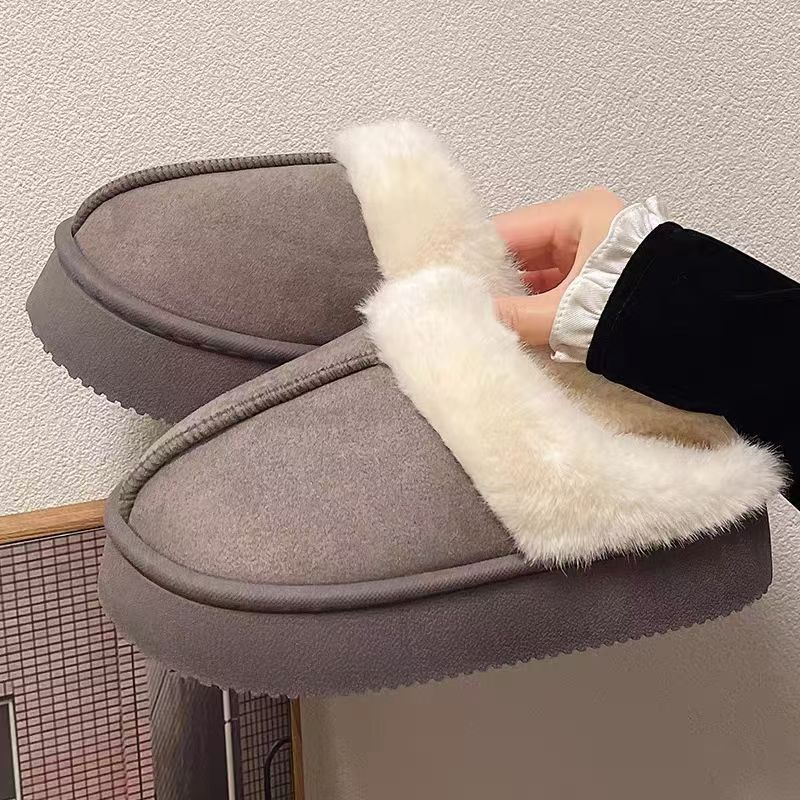 Women's Fluffy Outer Wear Fur Thick Bottom Sandals