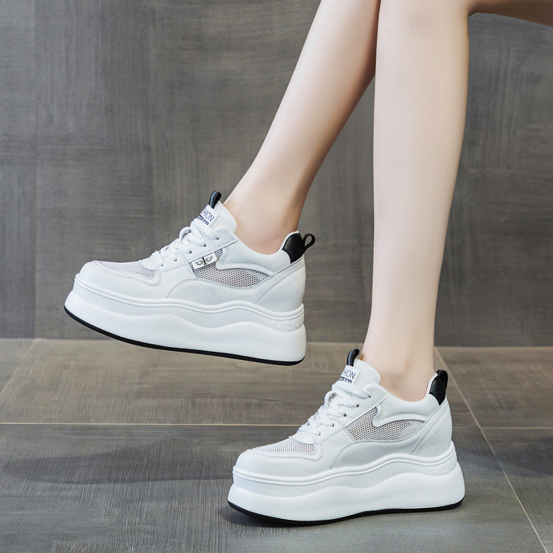 Women's Thick Bottom Inner Height Increasing Small Women's Casual Shoes