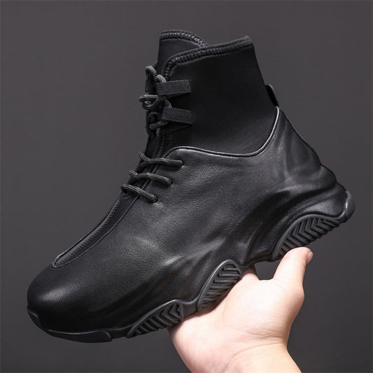 Men's Height Increasing Insole Trendy Bottom Winter Boots