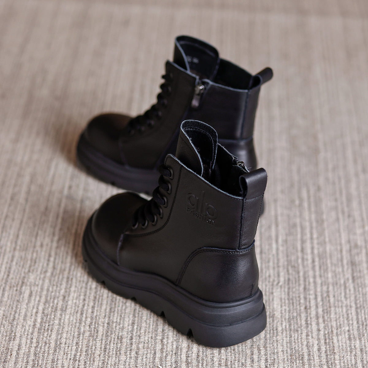Thick-soled British Style Martin Retro Handmade Leisure Round Boots