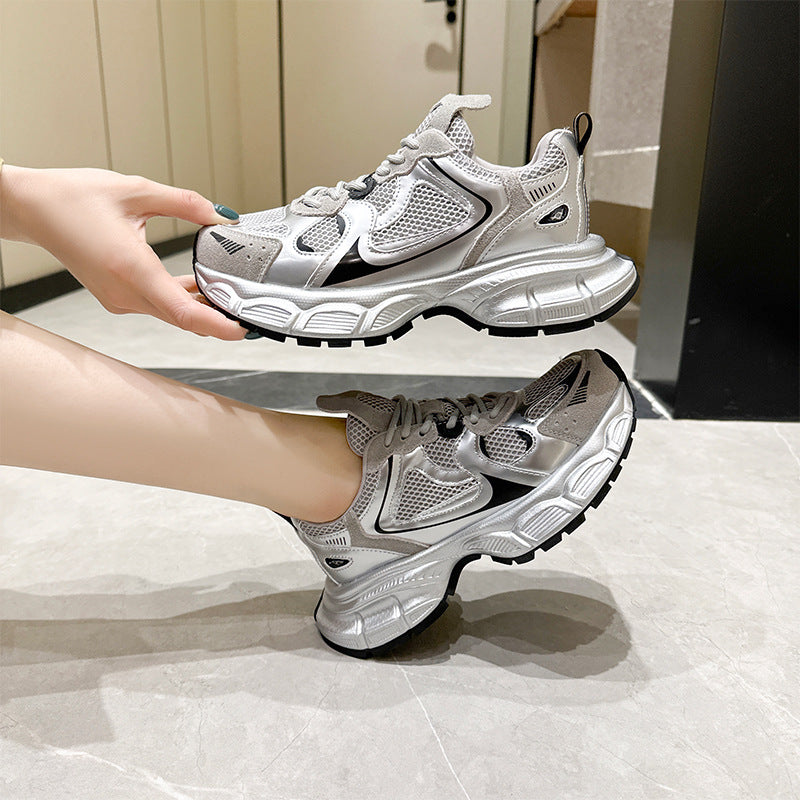 Women's Autumn Authentic Clunky Korean Fried Street Platform Sneakers