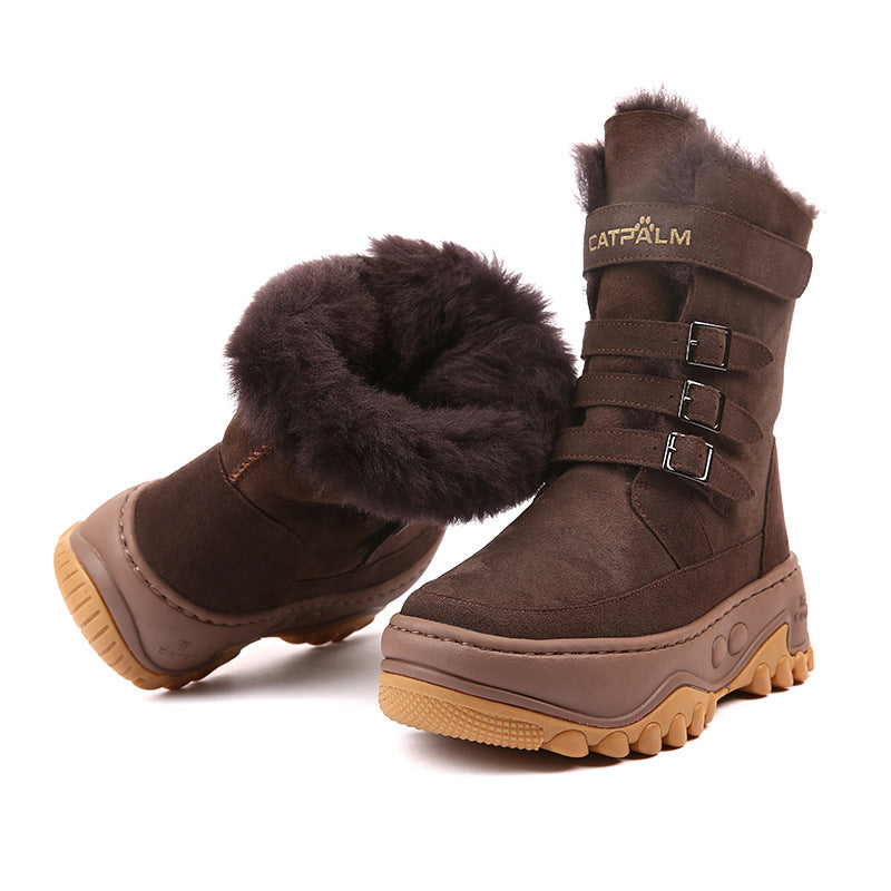 Women's Warm Northeast China Cotton Plus Veet Winter Boots
