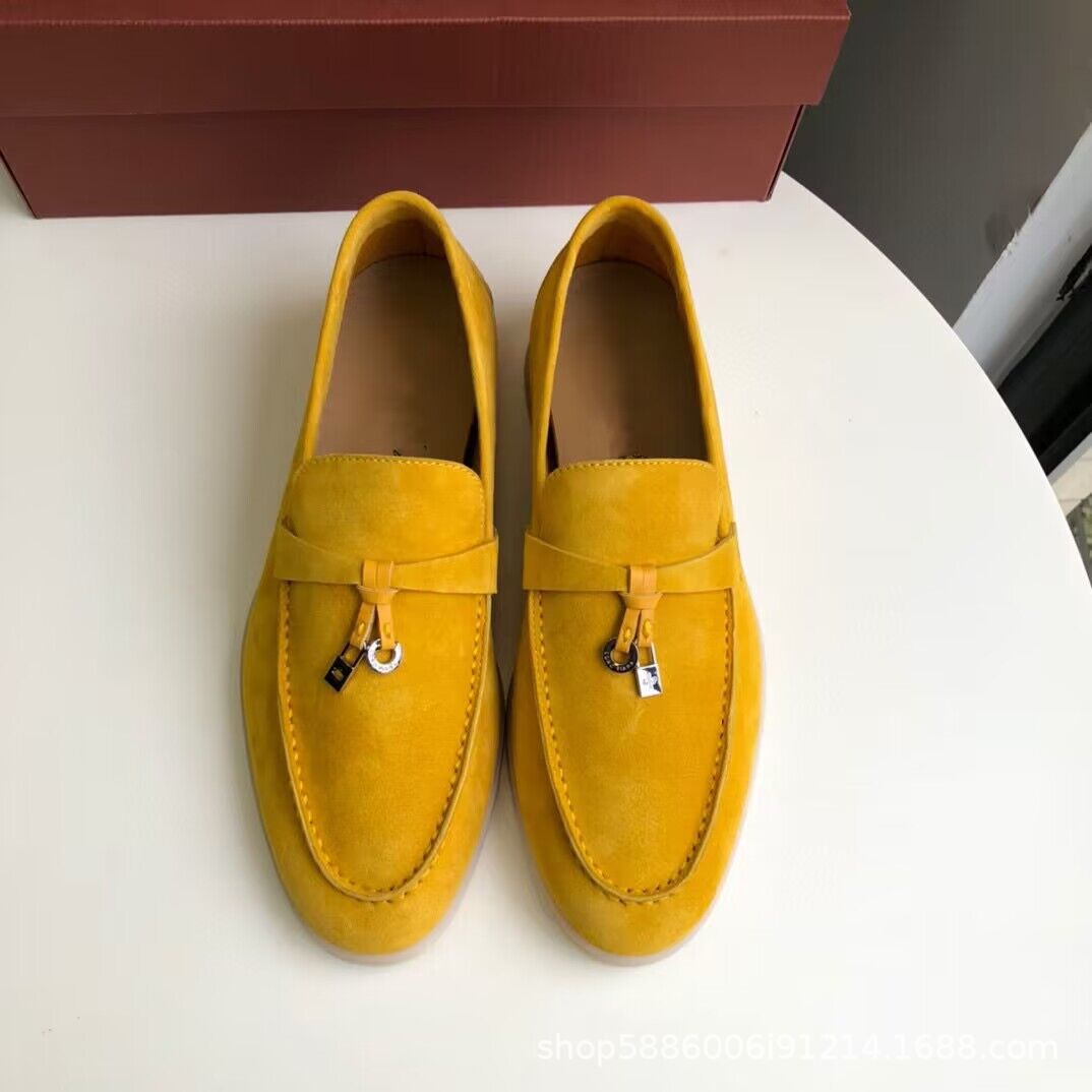 Early Autumn Tassel Cashmere Slip-on Flat Loafers