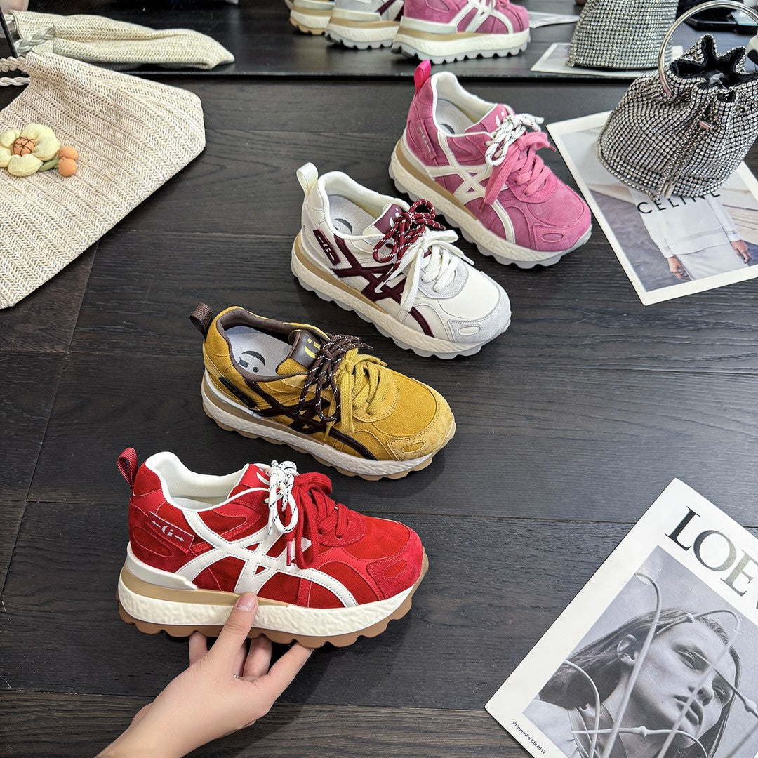 Women's Height Increasing Insole Dad Autumn Breathable Casual Shoes