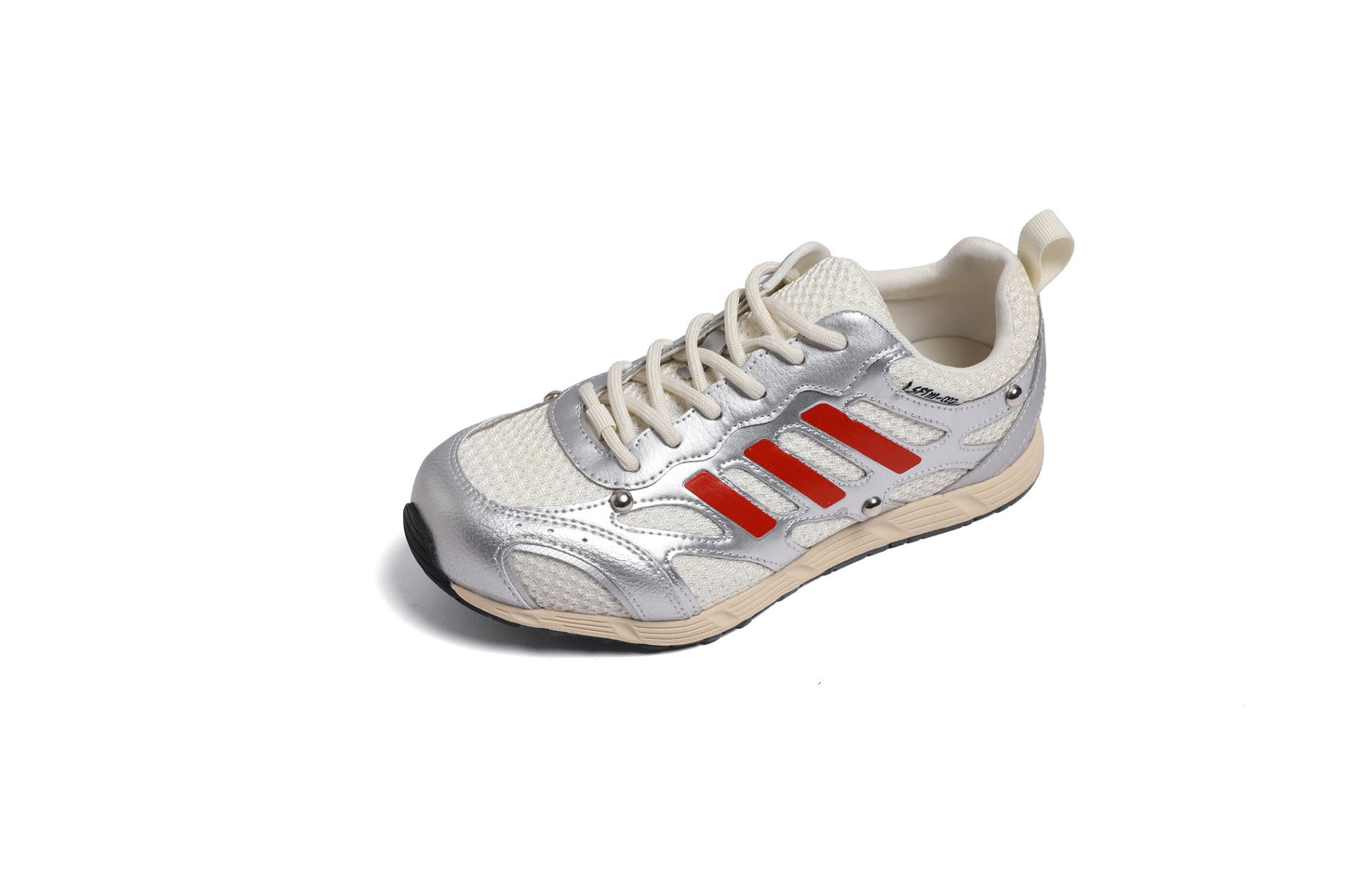 Women's Mesh Color Matching German Training Spring Round Toe Rivet Women's Sports Shoes